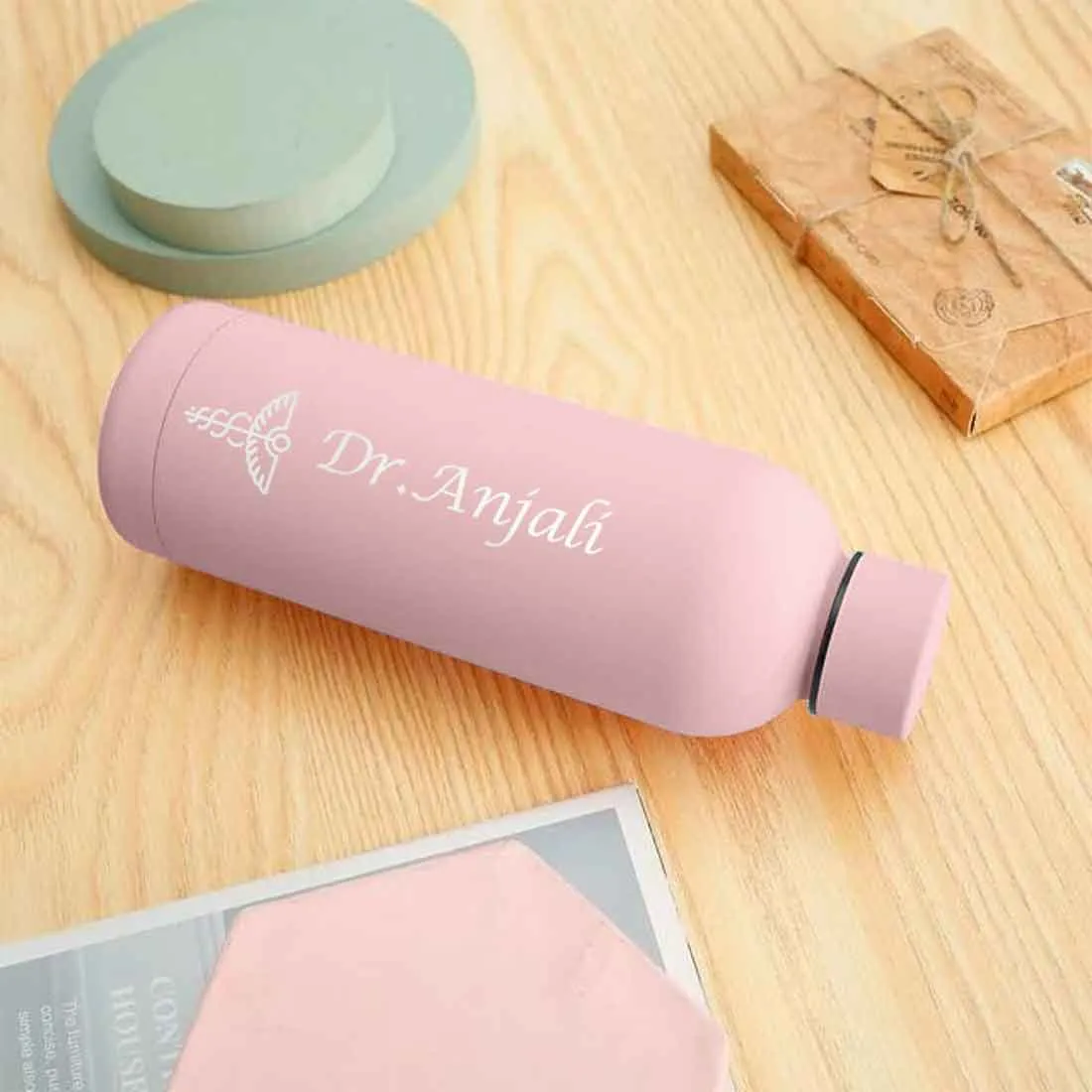 Custom Insulated Water Bottles for Doctors - Stainless Steel, BPA-Free, Leakproof Water Bottles for Travel, Hospital, Gym, and H