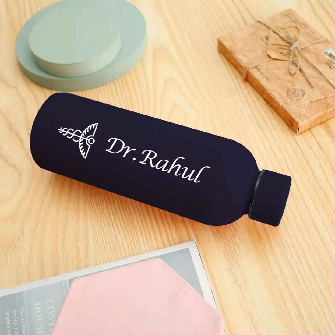 Custom Insulated Water Bottles for Doctors - Stainless Steel, BPA-Free, Leakproof Water Bottles for Travel, Hospital, Gym, and H