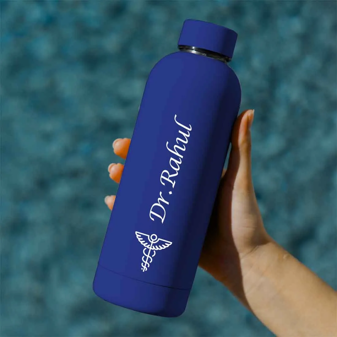 Custom Insulated Water Bottles for Doctors - Stainless Steel, BPA-Free, Leakproof Water Bottles for Travel, Hospital, Gym, and H