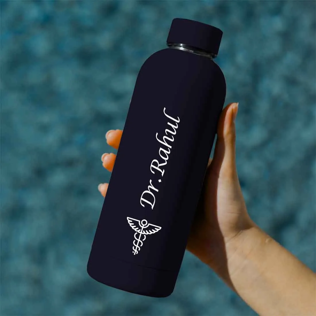 Custom Insulated Water Bottles for Doctors - Stainless Steel, BPA-Free, Leakproof Water Bottles for Travel, Hospital, Gym, and H