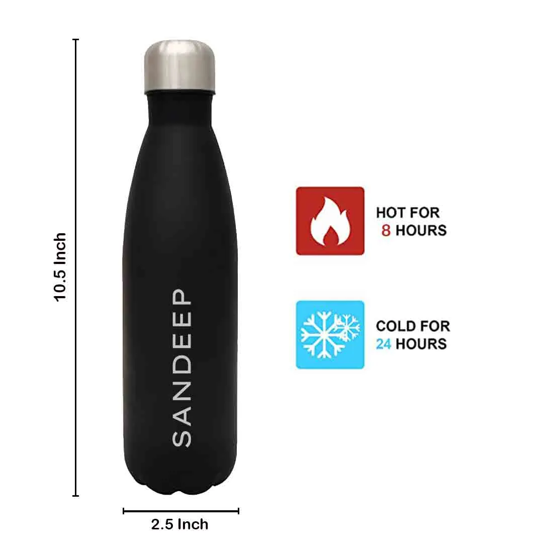 Custom Water Bottle Hot and Cold Liquids Double Insulated Thermos - 500ml