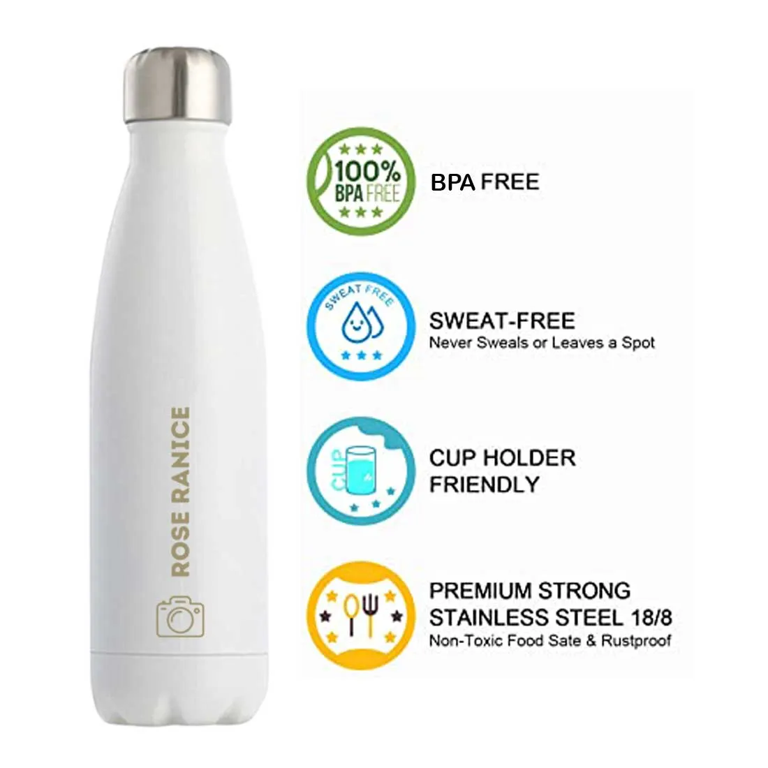 Custom Water Bottles Stainless Steel Cola Vacuum Insulated Flask for Fridge Bottle 500 ml