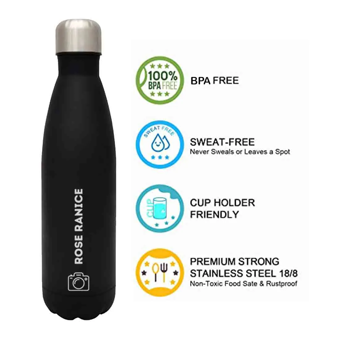 Custom Water Bottles Stainless Steel Cola Vacuum Insulated Flask for Fridge Bottle 500 ml