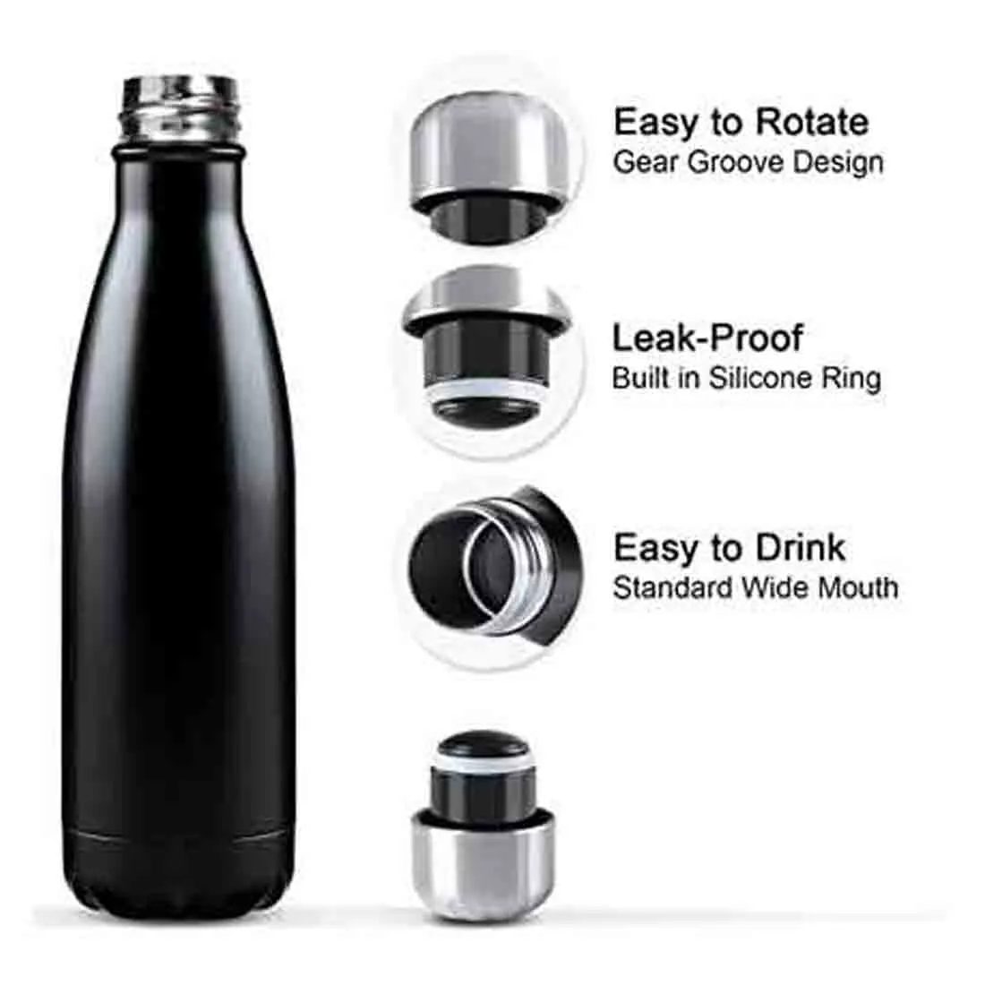 Custom Water Bottles Stainless Steel Cola Vacuum Insulated Flask for Fridge Bottle 500 ml