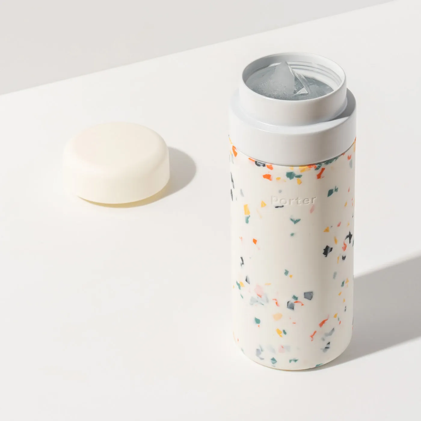 Custom W&P Porter Insulated Ceramic Bottle 16 Oz Cream Terrazzo 101370-160