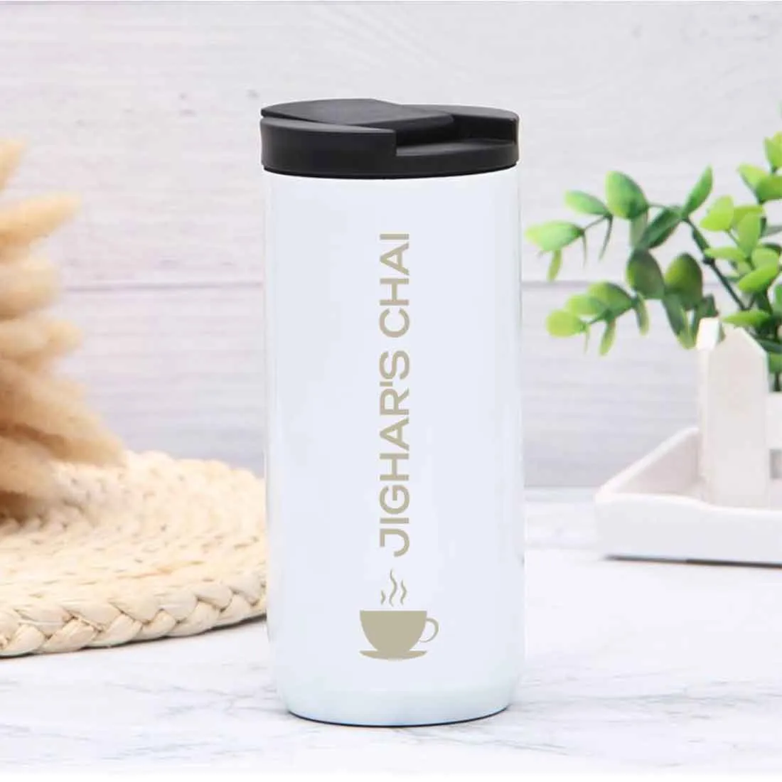 Customized Coffee Insulated Cup for Office Travel Home  (400 ML) - Cup