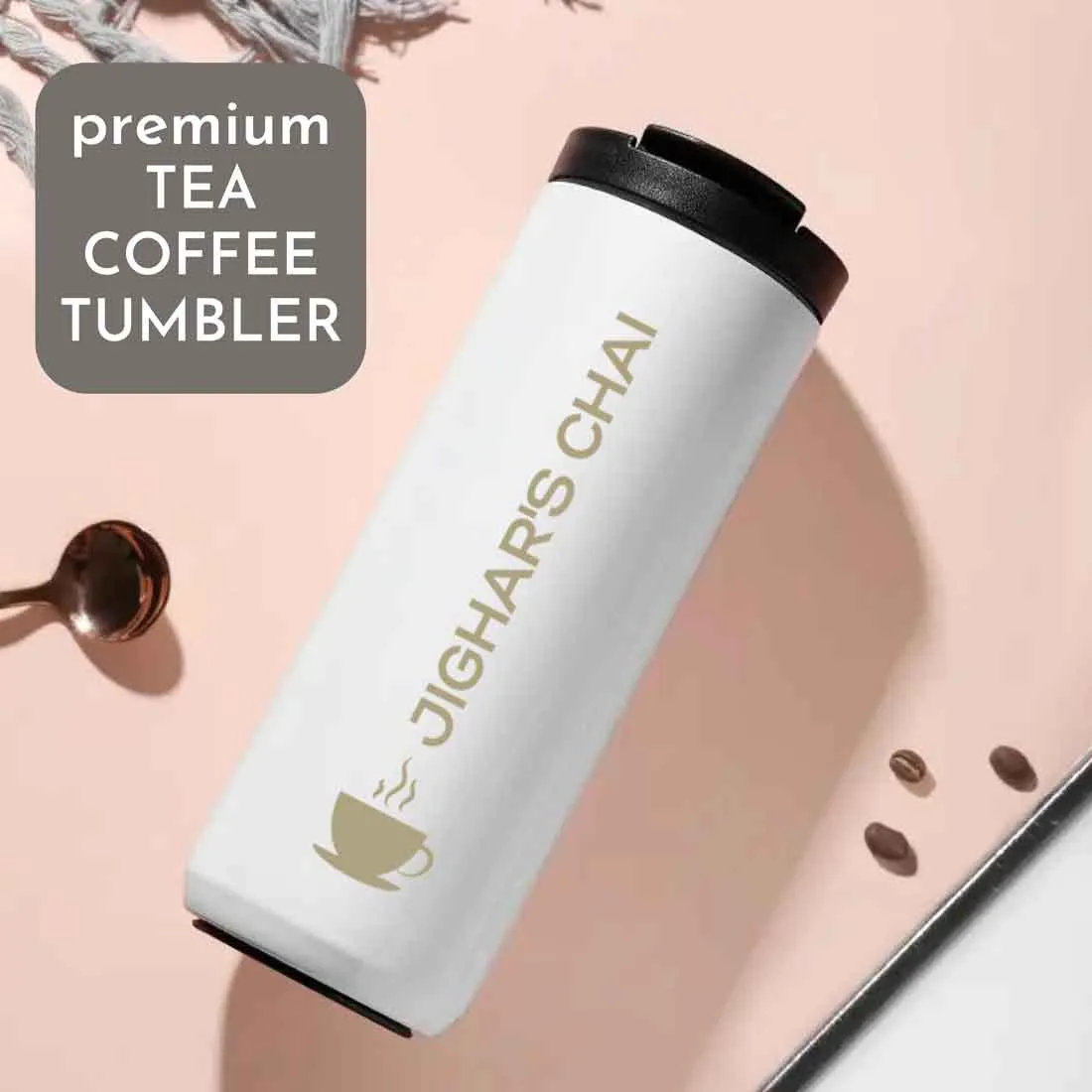 Customized Coffee Insulated Cup for Office Travel Home  (400 ML) - Cup