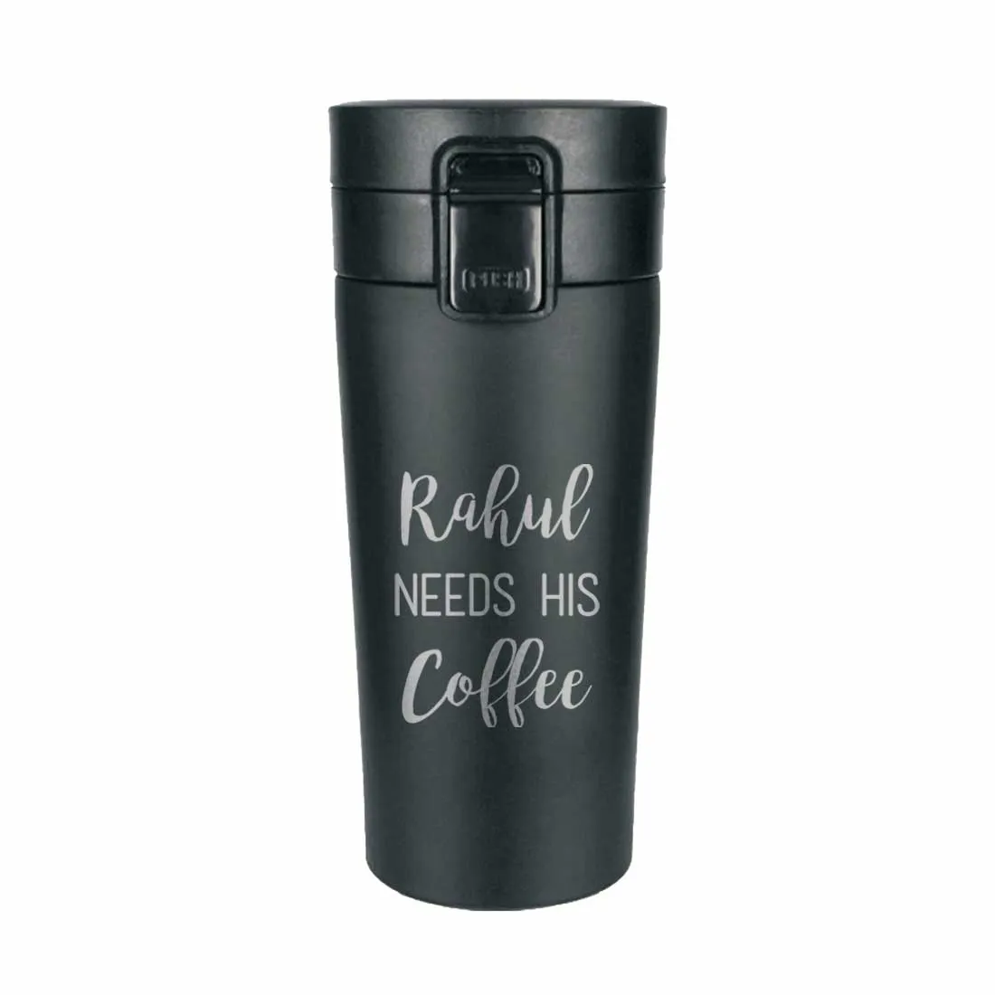 Customized Coffee Tumbler Insulated for Travelling Office Car Engraved Sipper Flask - Coffee Lover