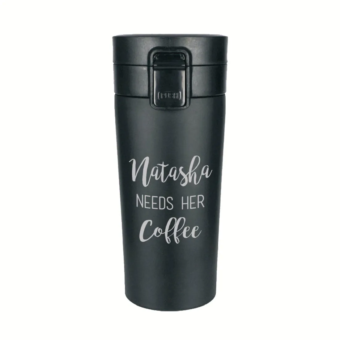 Customized Coffee Tumbler Insulated for Travelling Office Car Engraved Sipper Flask - Coffee Lover