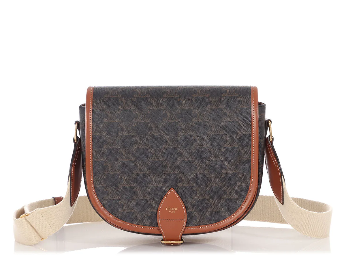 Céline Large Tan Triomphe Folco