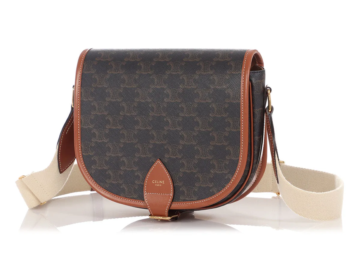 Céline Large Tan Triomphe Folco