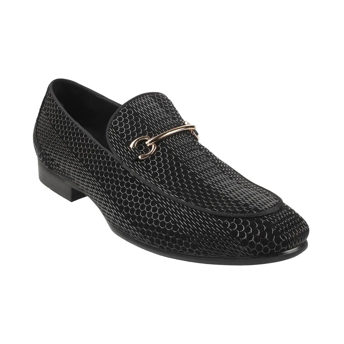 Davinchi Men Black Party Moccasin