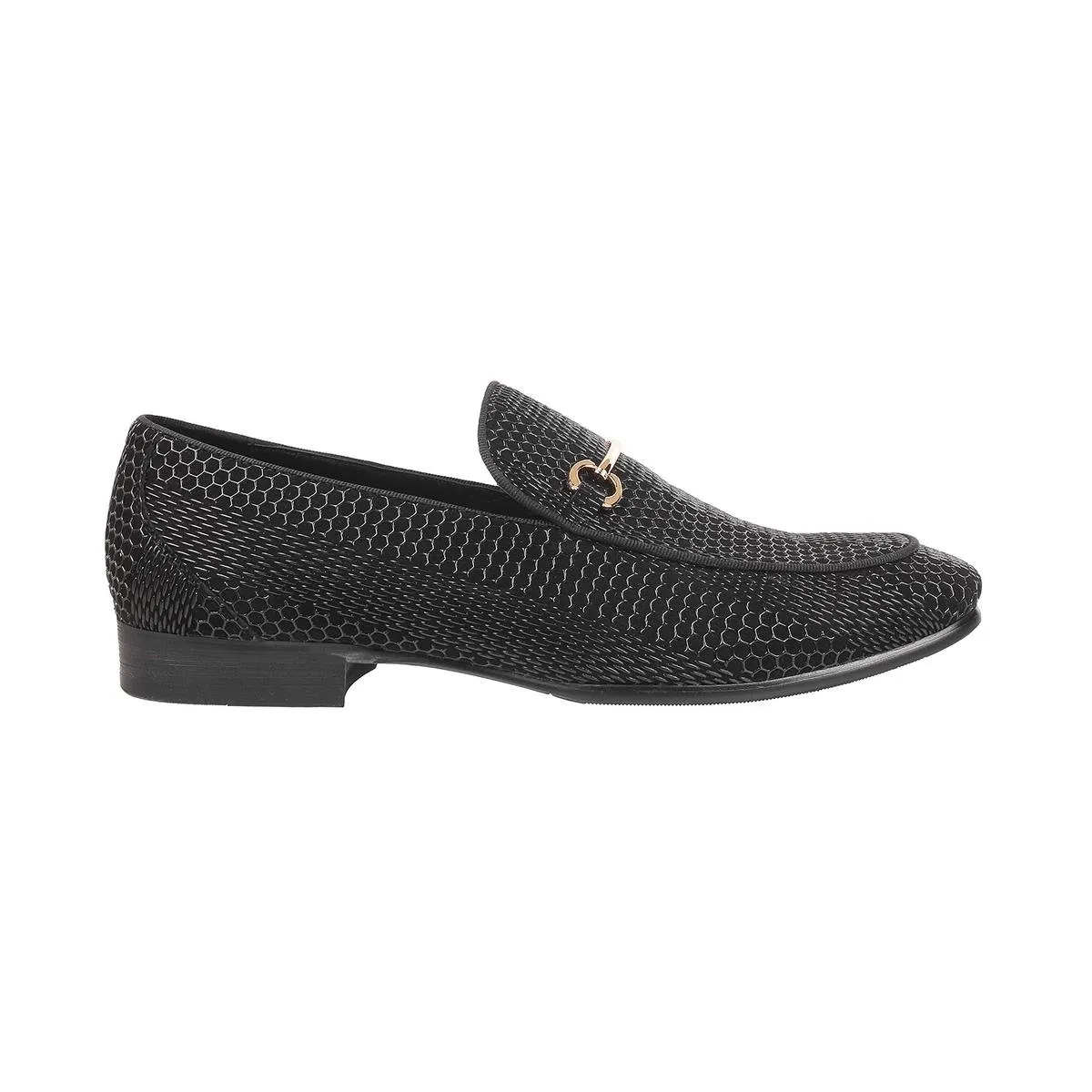 Davinchi Men Black Party Moccasin