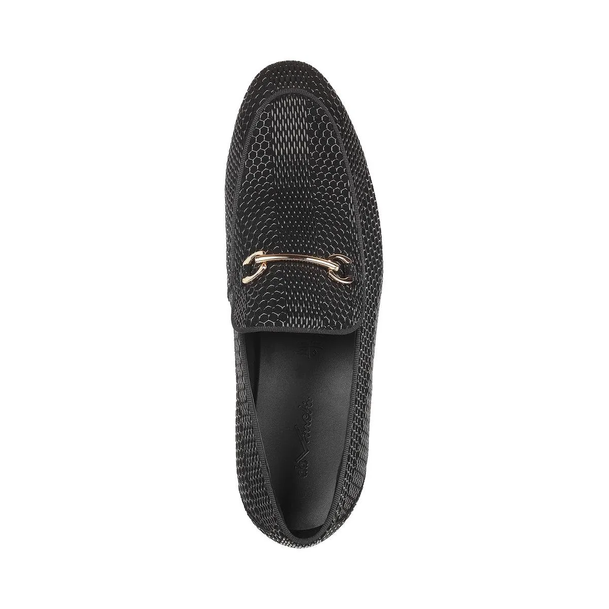 Davinchi Men Black Party Moccasin