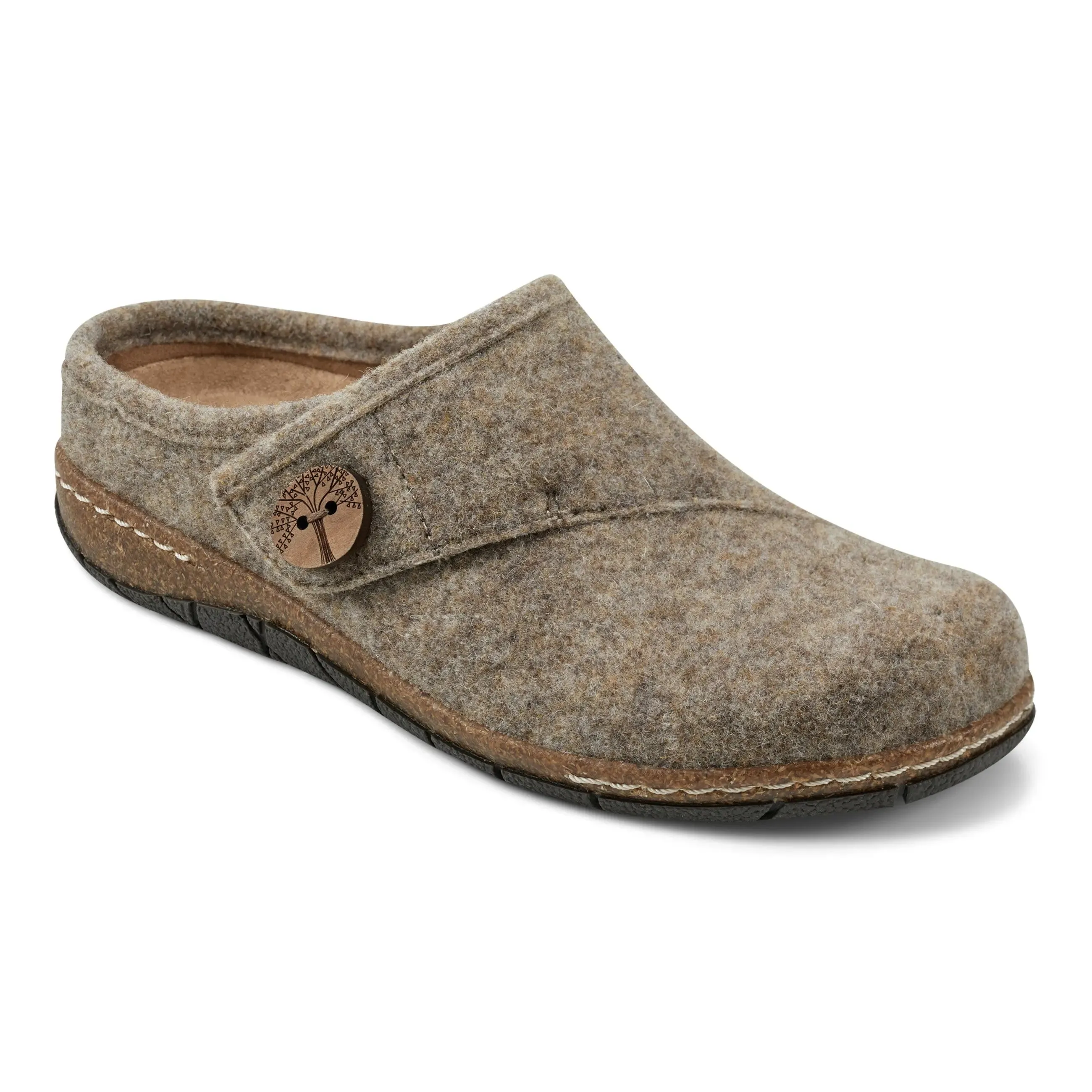 Ezra Round Toe Casual Slip-on Flat Clogs