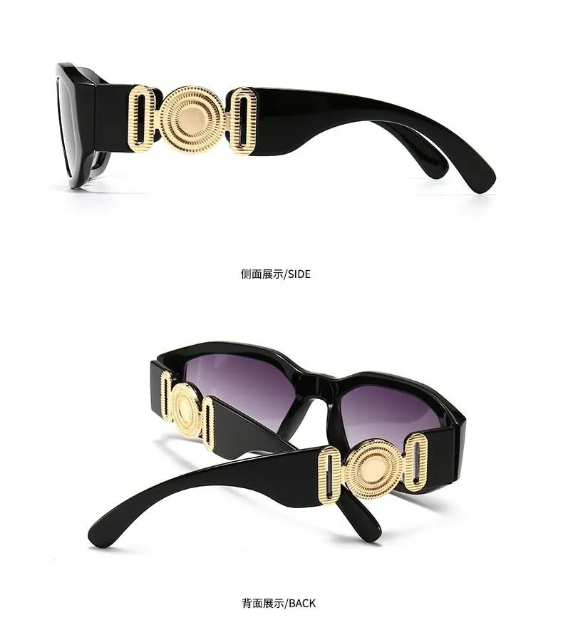 Fashion Vintage Women's Cat Eye Square Sunglasses for Summer Travel