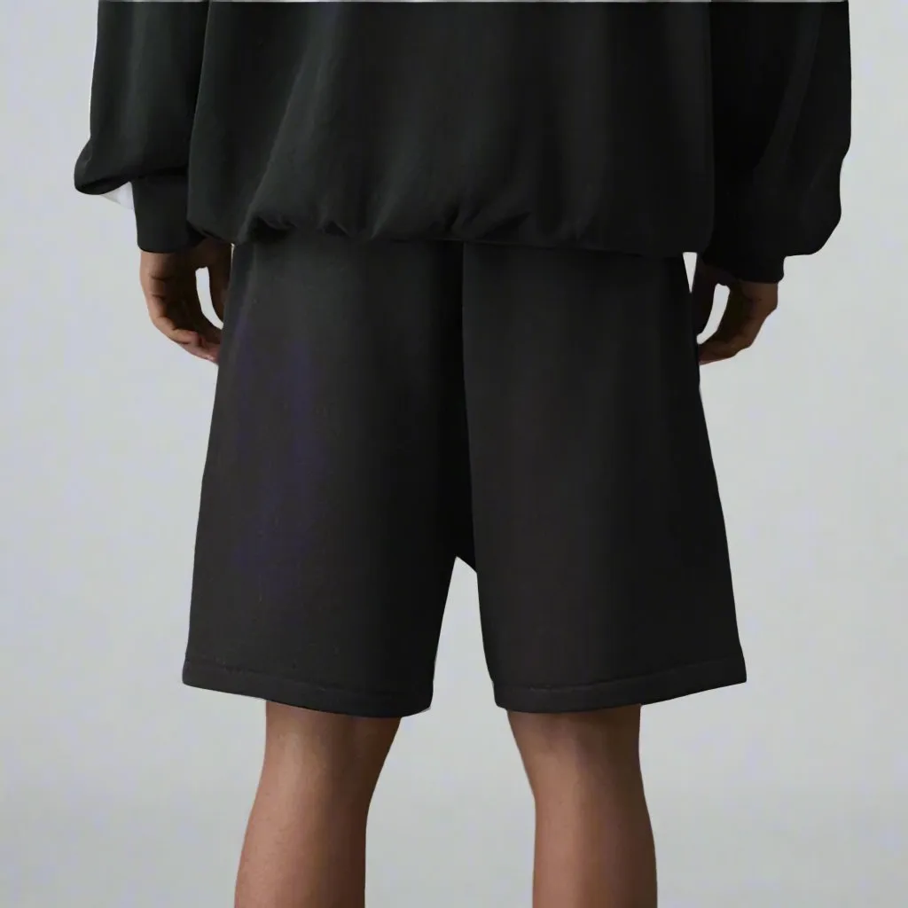 FEAR OF GOD Essentials Felt Logo Sweat Shorts Black