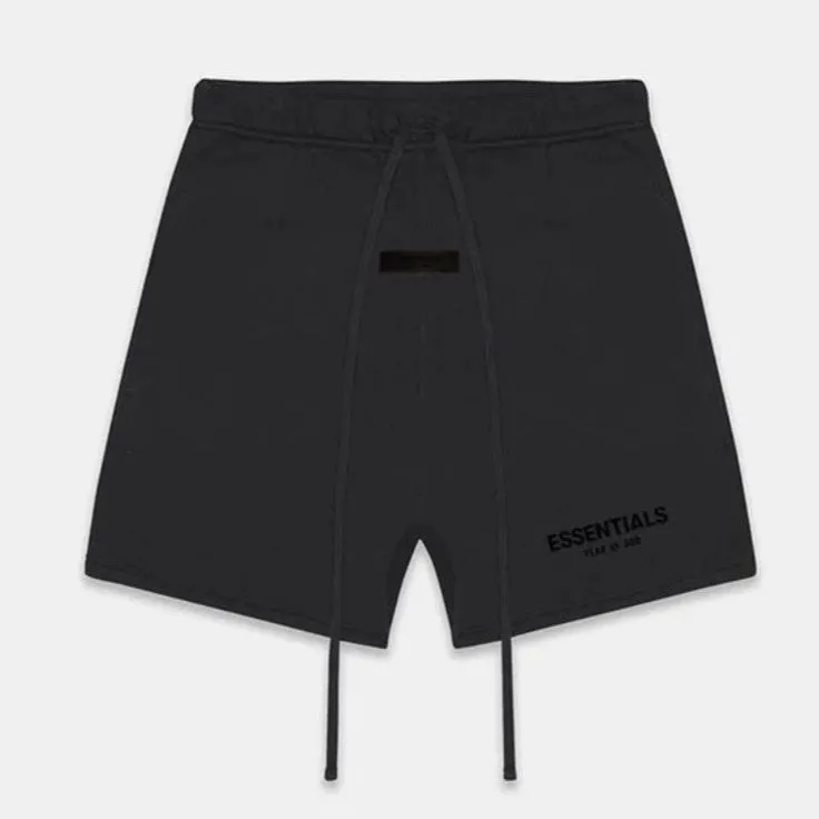 FEAR OF GOD Essentials Felt Logo Sweat Shorts Black