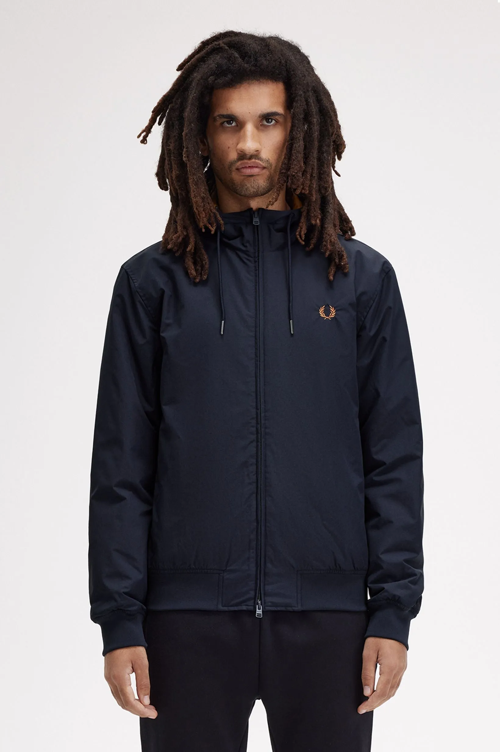 Fred Perry Brentham Hooded Jacket Navy