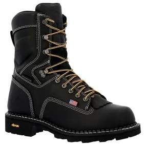 Georgia Boot USA Made Waterproof Logger Work Boot (Black)