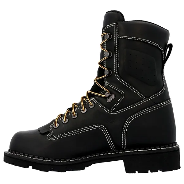 Georgia Boot USA Made Waterproof Logger Work Boot (Black)