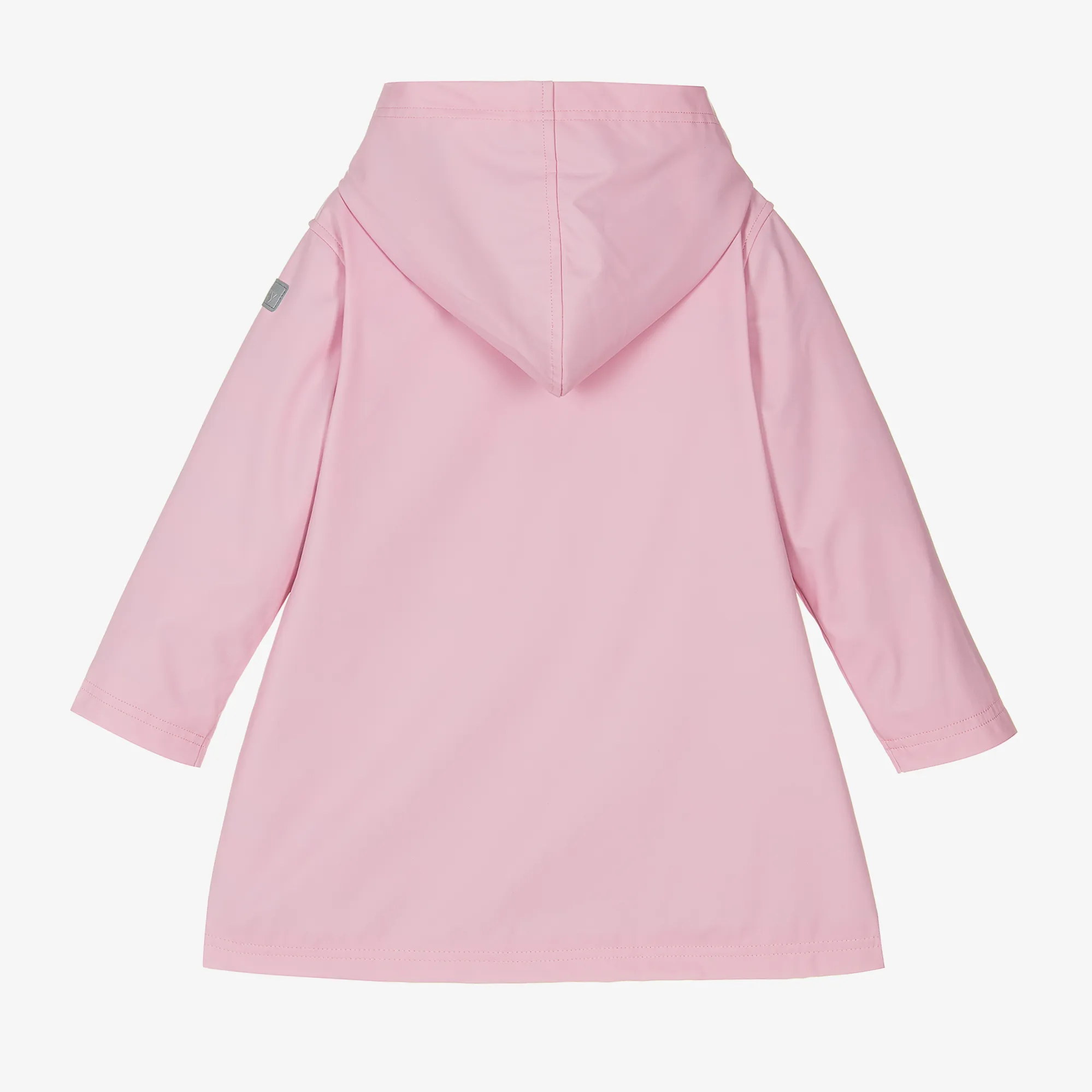 Girls Pink Hooded Raincoat 