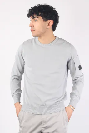 Girocollo Crepe Cotone Drizzle Grey