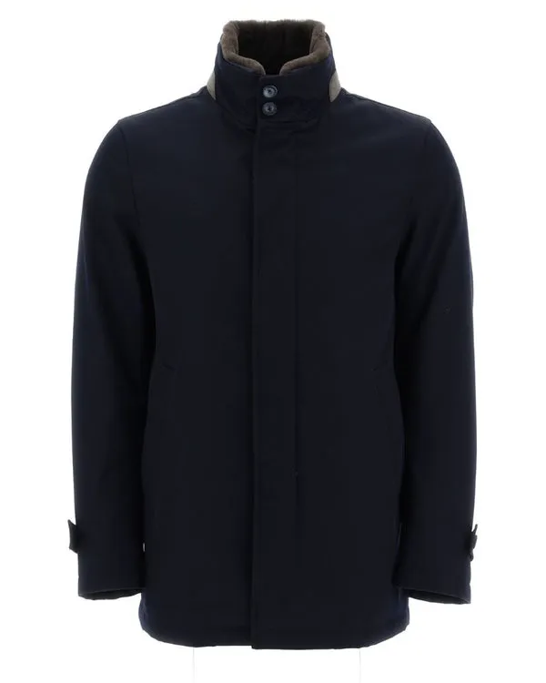 HERNO Herno Woven Raincoat - Navy