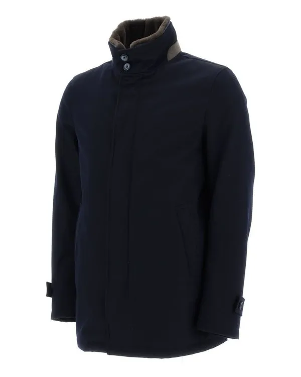 HERNO Herno Woven Raincoat - Navy