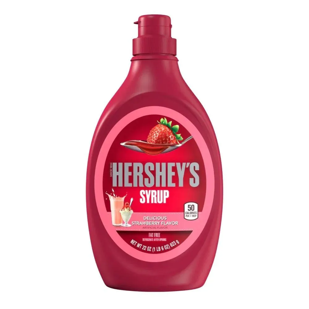 Hershey's Syrup Strawberry 623g Box of 12