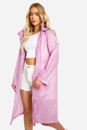 Hooded Longline Festival Raincoat