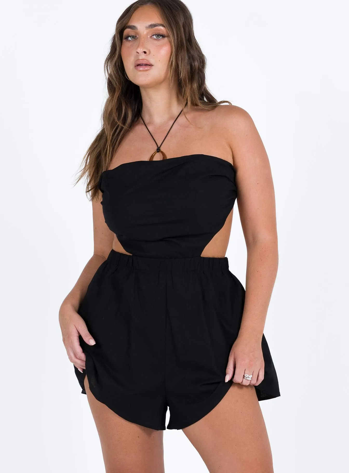 Jessia Playsuit Black