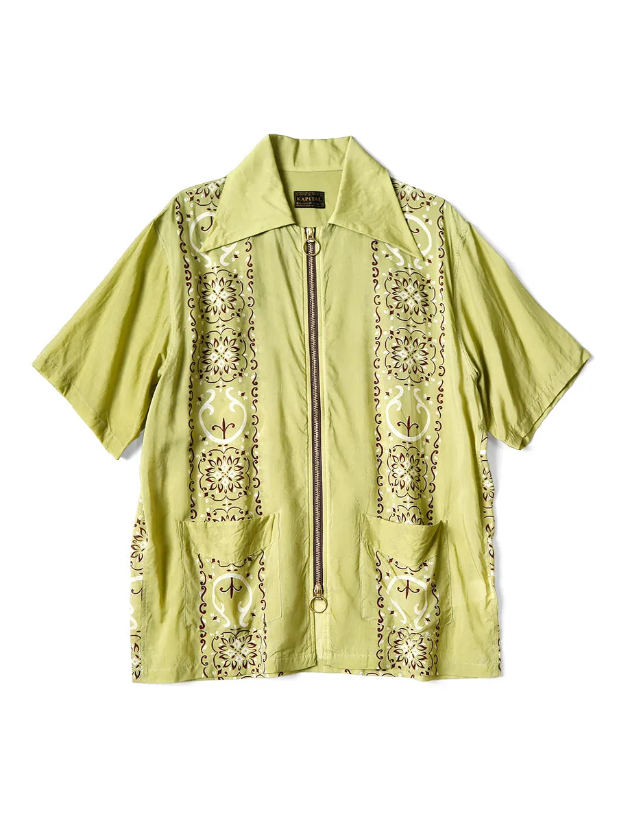 Kapital Silk Rayon Habanana Japonica Drizzle Cuban Shirt