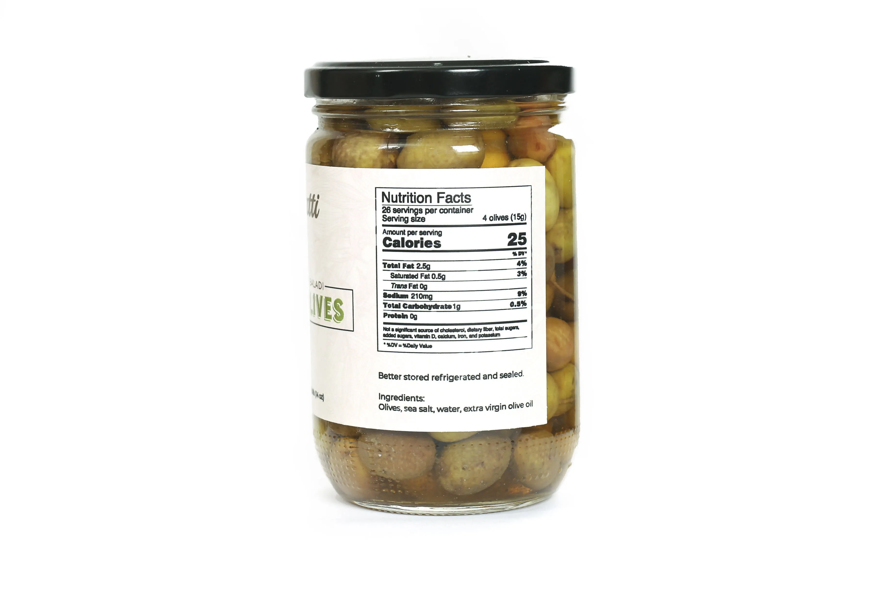 Lebanese Baladi Green Olives - 400g