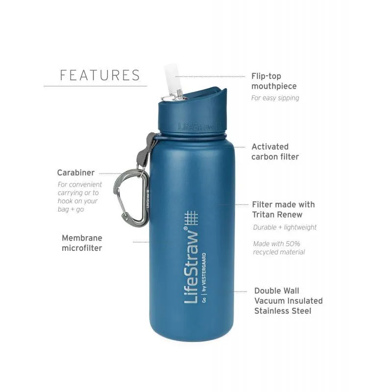 Lifestraw  Go Stainless Steel - Borraccia