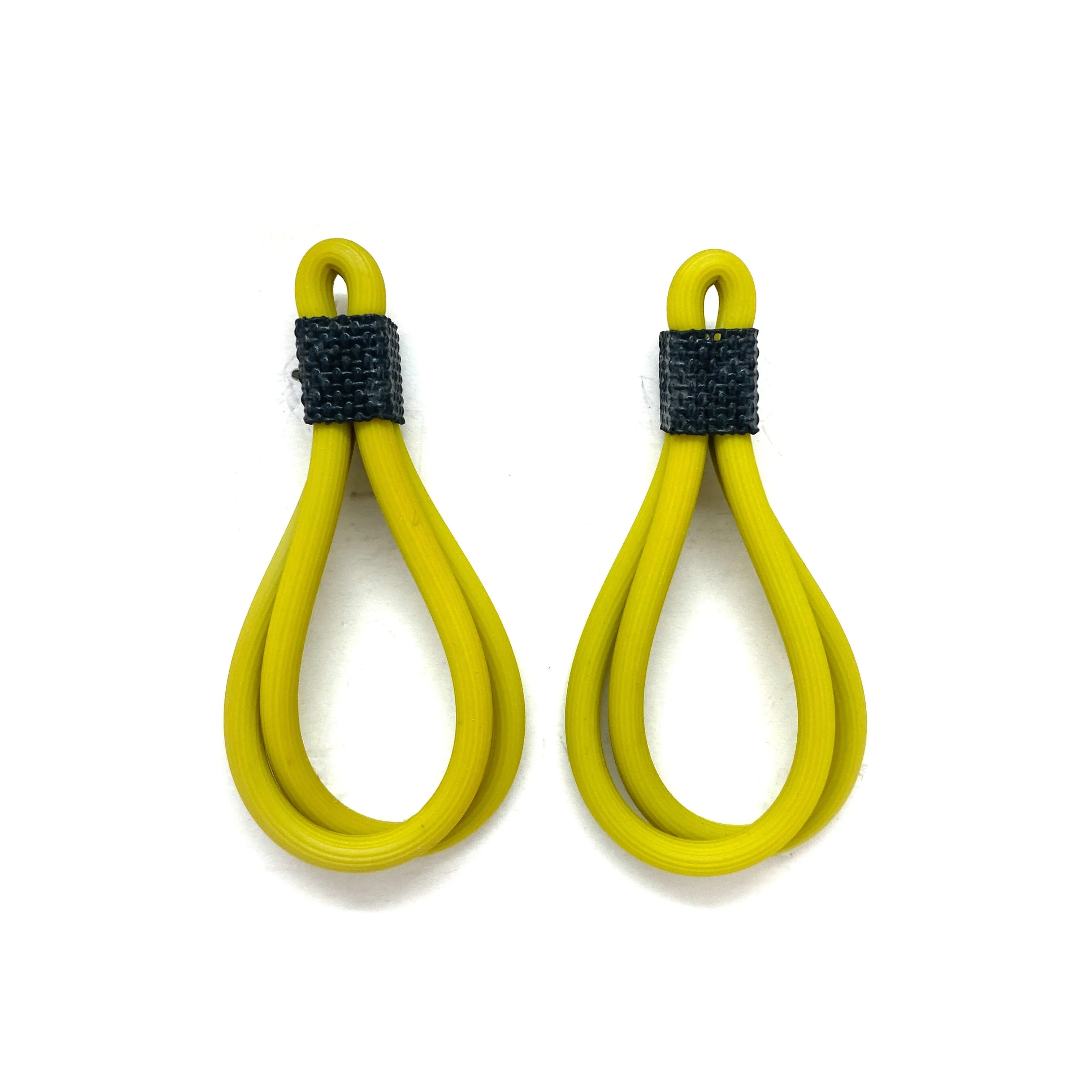 Lime Green Rubber Earrings