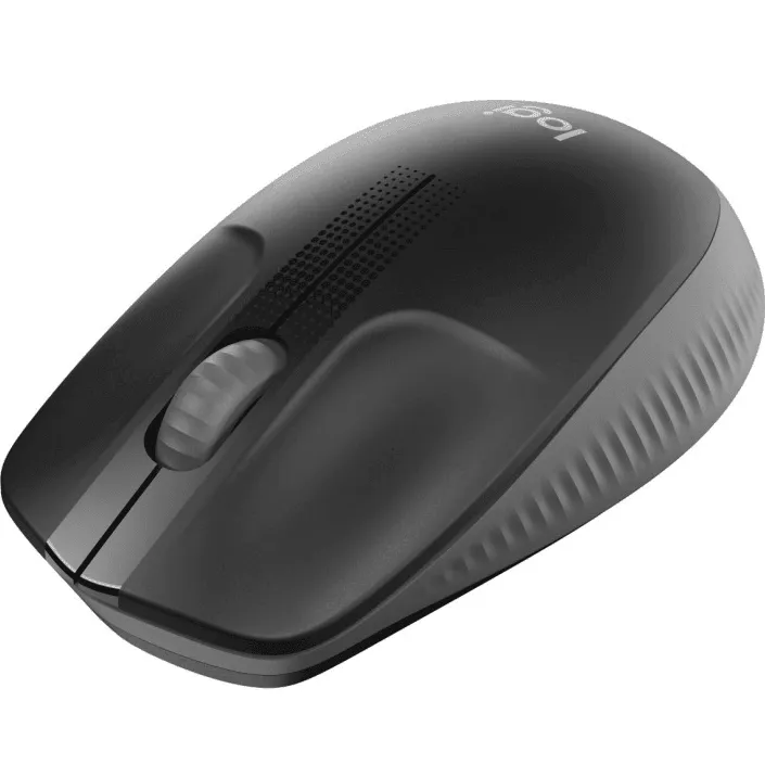 Logitech M190 Wireless Full Size Mouse Charcoal Black Grey