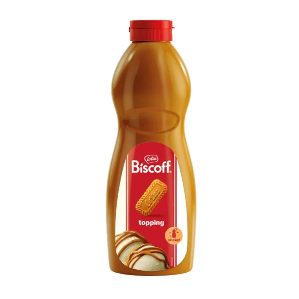 Lotus Biscoff Caramel Topping Sauce Syrup Bottle 1kg Pack 8