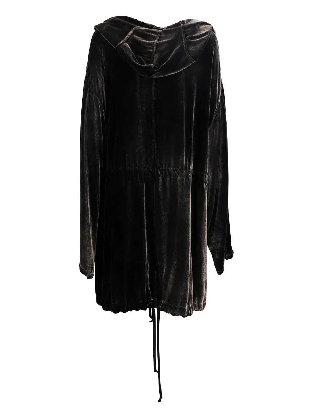 Maison Margiela Hooded Drawstring Shirt Dress