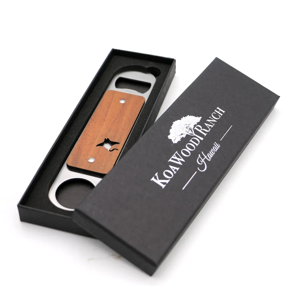 Manta Koa and Stainless Steel Bottle Opener