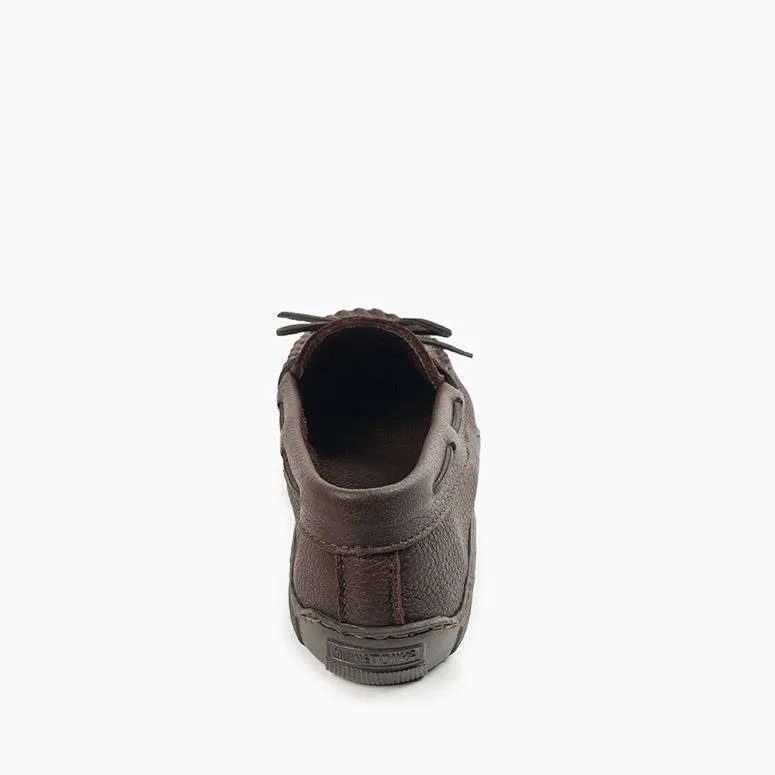  Men's Moosehide Classic Moccasin in Chocolate  