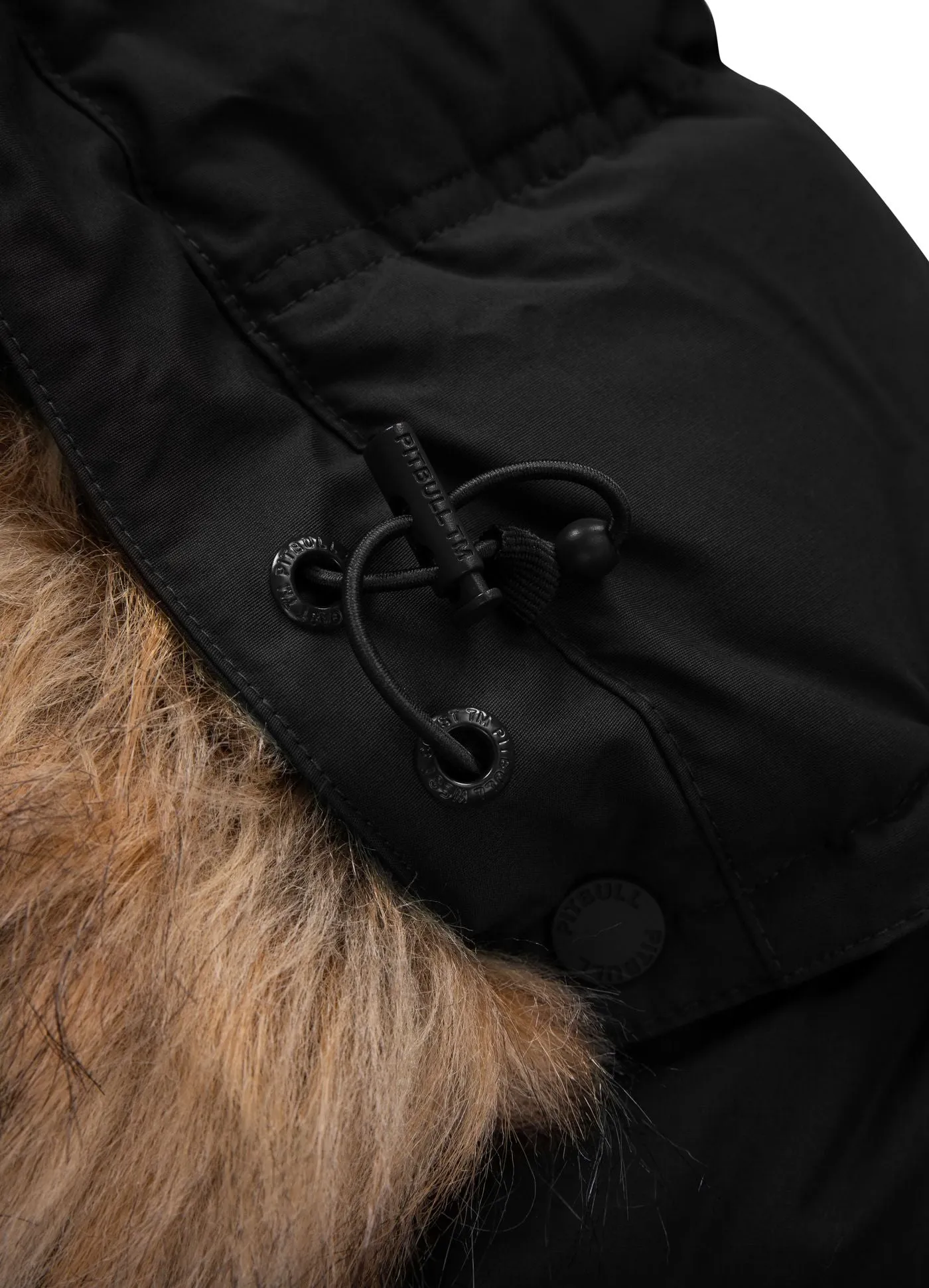 Men's winter hooded jacket Burnt