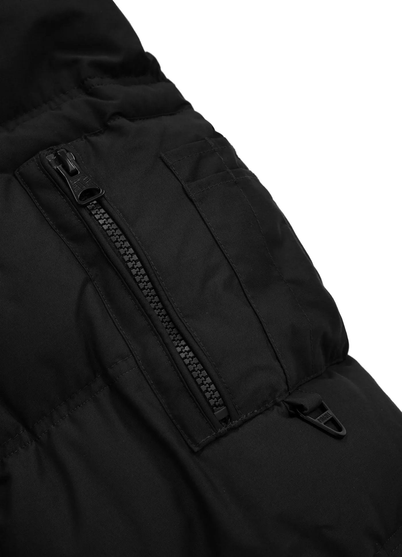 Men's winter hooded jacket Burnt