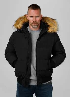 Men's winter hooded jacket Burnt