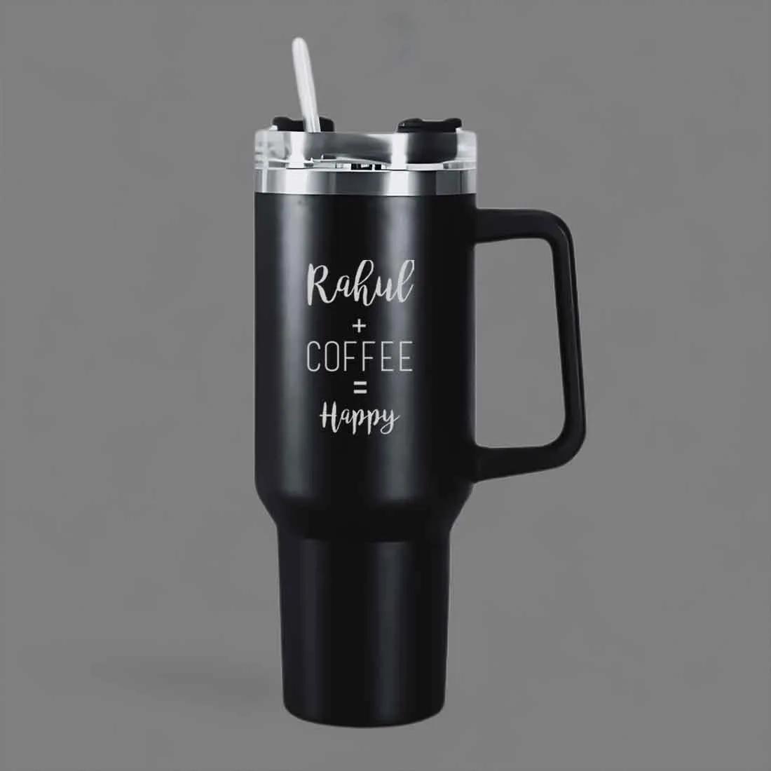 Nutcase Travel Coffee Mug with Name - Large Size Insulated Coffee Cups 1200ml