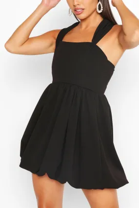 Off The Shoulder Puffball Skater Dress