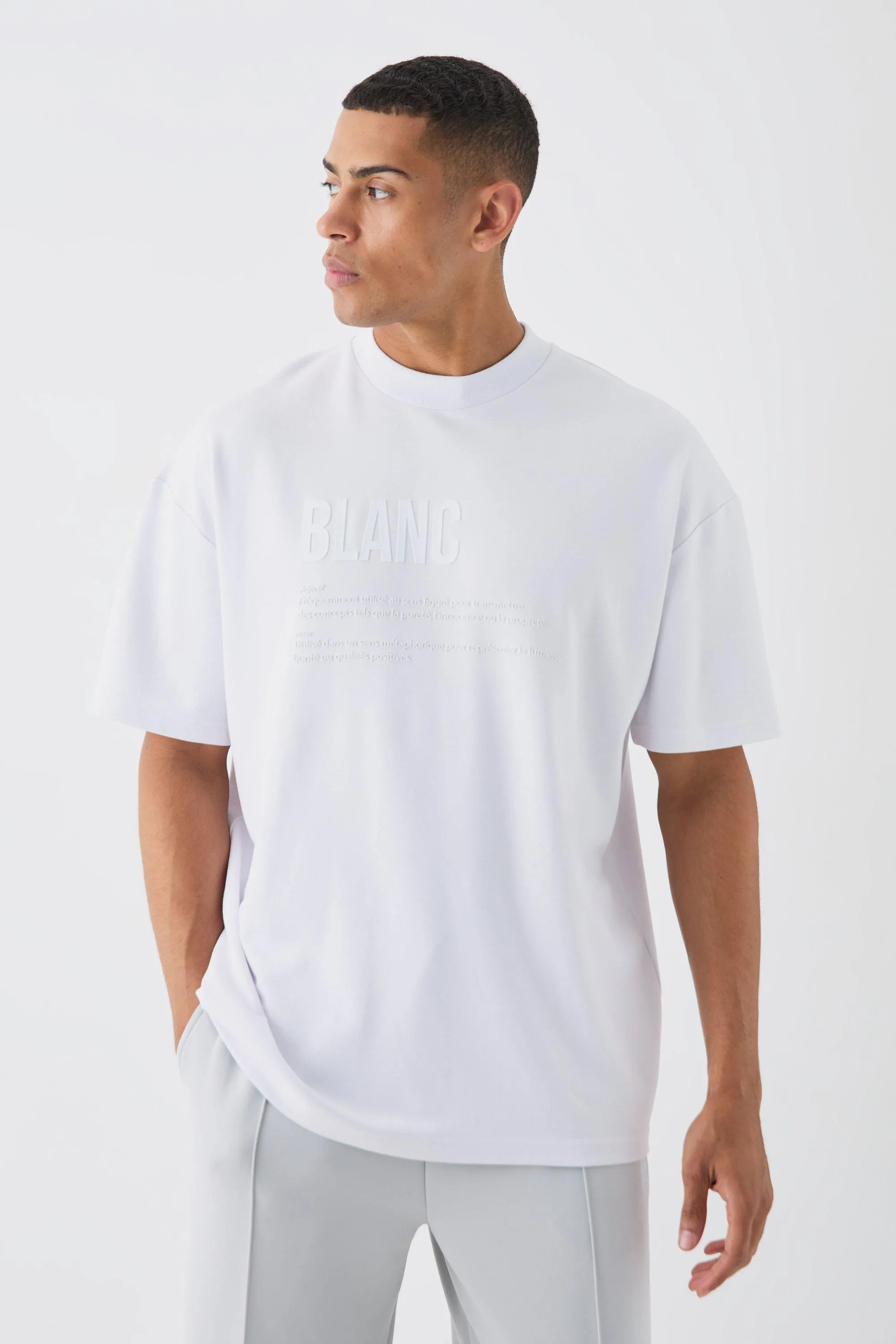 Oversized Rubber Print Heavyweight T-shirt