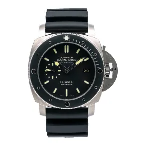 Panerai Luminor Submersible 1950 3 Days Automatic PAM00389 47MM Black Dial With Rubber Bracelet