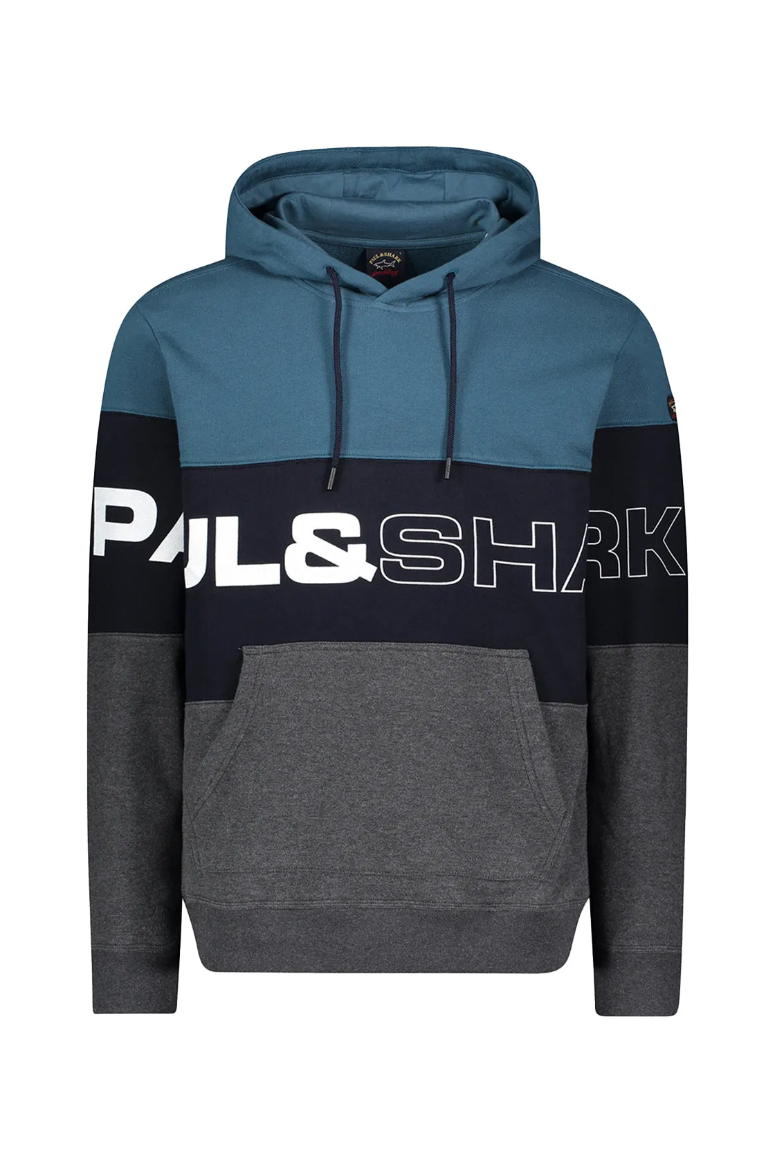 Paul & Shark Cotton Hooded Sweat Multi Stripe