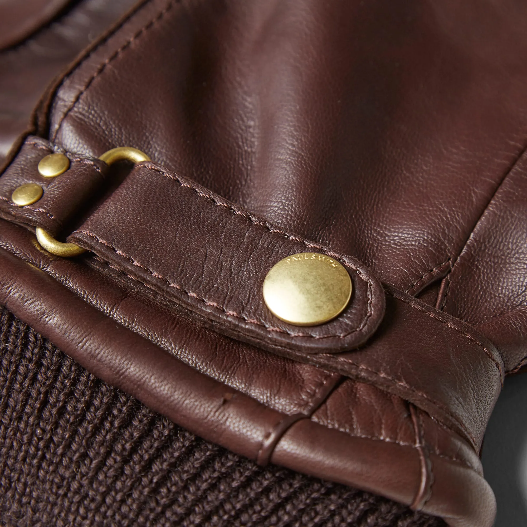 Paul Smith Italian Leather GloveBrown